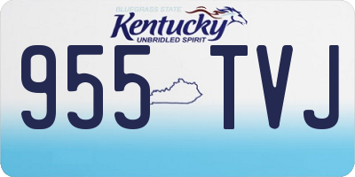 KY license plate 955TVJ