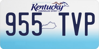 KY license plate 955TVP
