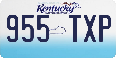 KY license plate 955TXP