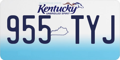 KY license plate 955TYJ