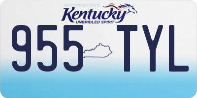 KY license plate 955TYL