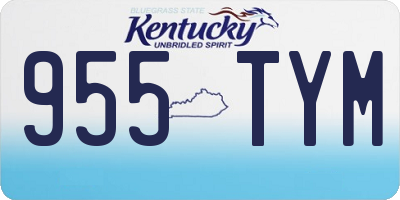 KY license plate 955TYM