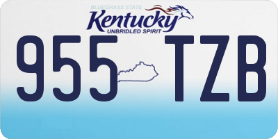 KY license plate 955TZB