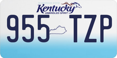 KY license plate 955TZP