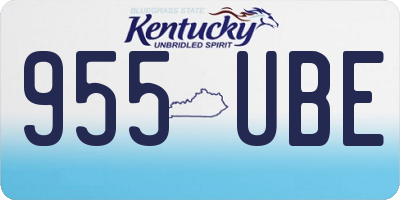KY license plate 955UBE
