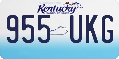 KY license plate 955UKG