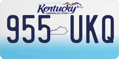 KY license plate 955UKQ