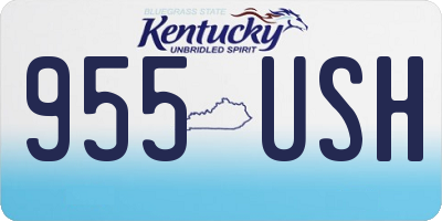 KY license plate 955USH