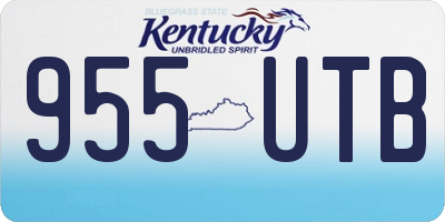 KY license plate 955UTB