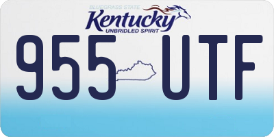 KY license plate 955UTF