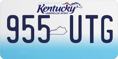 KY license plate 955UTG