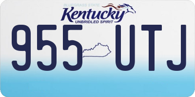 KY license plate 955UTJ