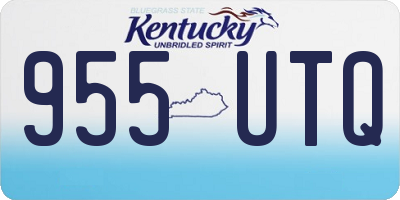 KY license plate 955UTQ