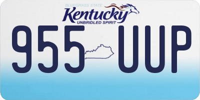 KY license plate 955UUP