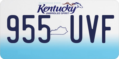 KY license plate 955UVF