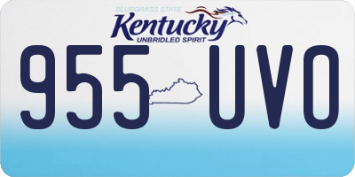 KY license plate 955UVO