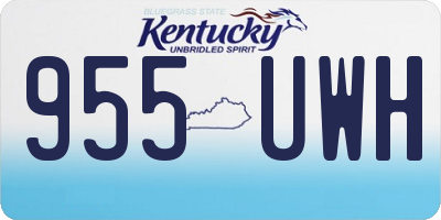 KY license plate 955UWH