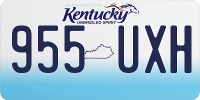 KY license plate 955UXH