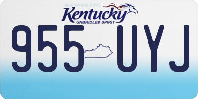 KY license plate 955UYJ