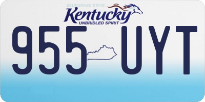KY license plate 955UYT
