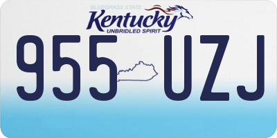KY license plate 955UZJ