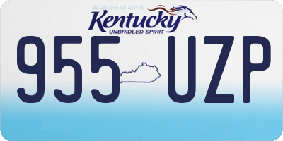 KY license plate 955UZP