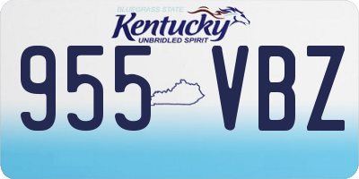 KY license plate 955VBZ