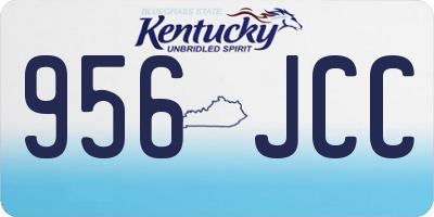 KY license plate 956JCC