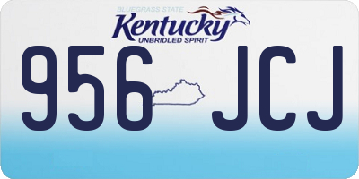 KY license plate 956JCJ