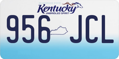 KY license plate 956JCL