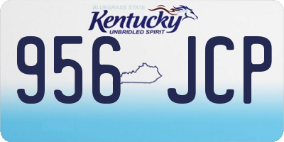 KY license plate 956JCP