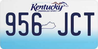 KY license plate 956JCT