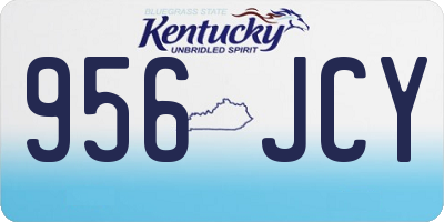 KY license plate 956JCY
