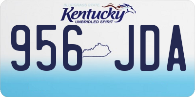 KY license plate 956JDA