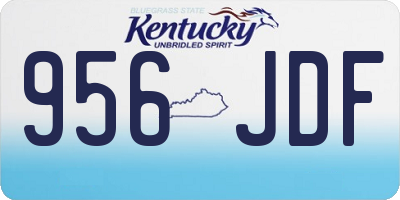 KY license plate 956JDF