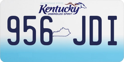 KY license plate 956JDI