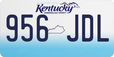KY license plate 956JDL