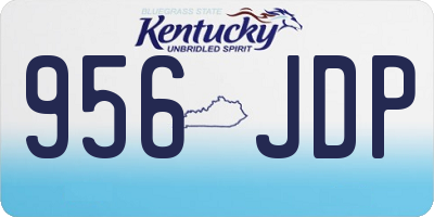 KY license plate 956JDP