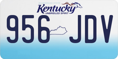 KY license plate 956JDV
