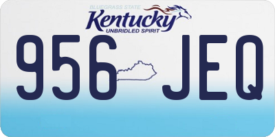 KY license plate 956JEQ