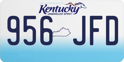 KY license plate 956JFD