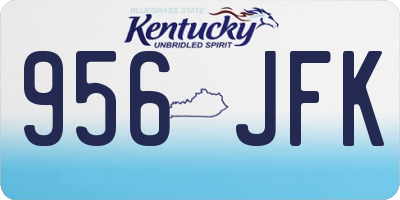 KY license plate 956JFK