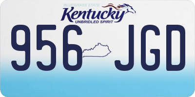 KY license plate 956JGD