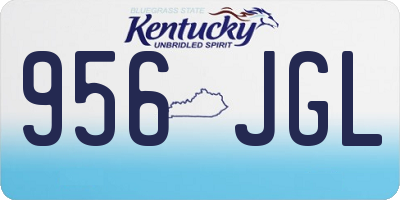 KY license plate 956JGL