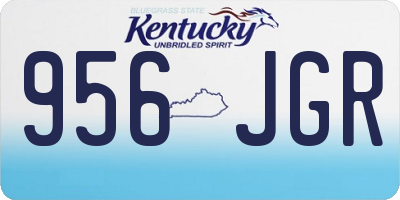 KY license plate 956JGR