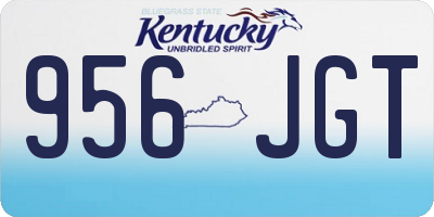 KY license plate 956JGT
