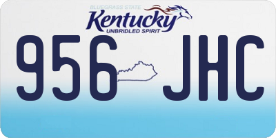 KY license plate 956JHC