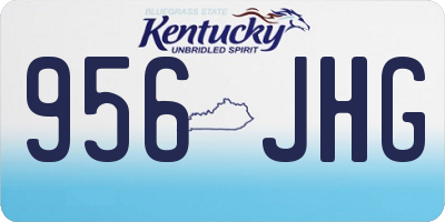 KY license plate 956JHG