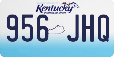 KY license plate 956JHQ
