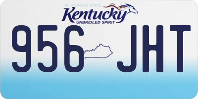 KY license plate 956JHT